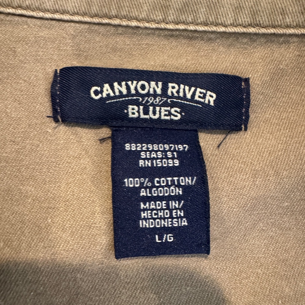 Canyon River Blues Lightweight Utility Jacket Size L - Picture 4 of 11